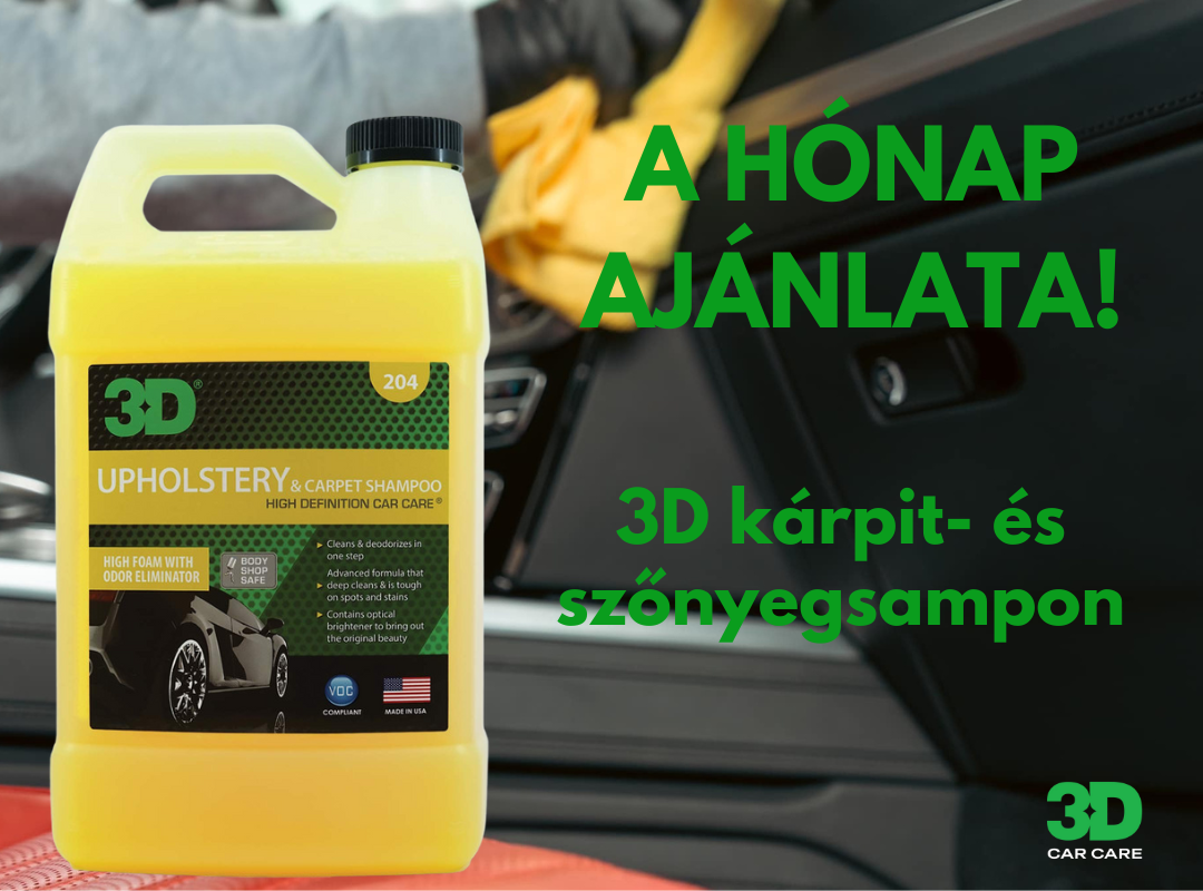 3D kárpit- és szőnyegsampon